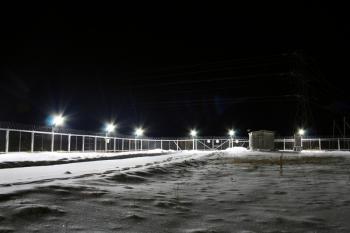 Охранное светодиодное освещение газового месторождения (г. Томск) Охранное светодиодное освещение газового