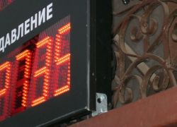 Уличное табло метеостанция. Разработка, производство и монтаж, г.Москва, 2012г.