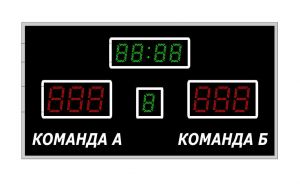 Табло спортивное универсальное Р-4х1-1х1-130G 6х1-200R_б