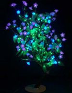 Светодиодное дерево "Сакура с зелеными листьями" LED-CBL-Table(NEW)-BP